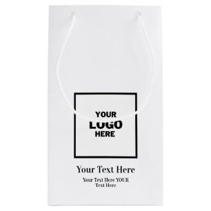 Branded professional company business logo  small gift bag