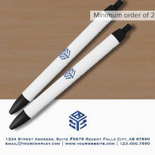 Branded Promotional Black Ink Pen