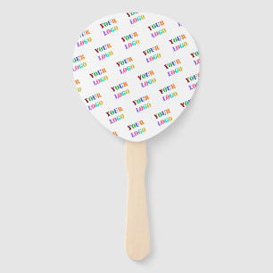 Branded Promotional Business Hand Fans Example