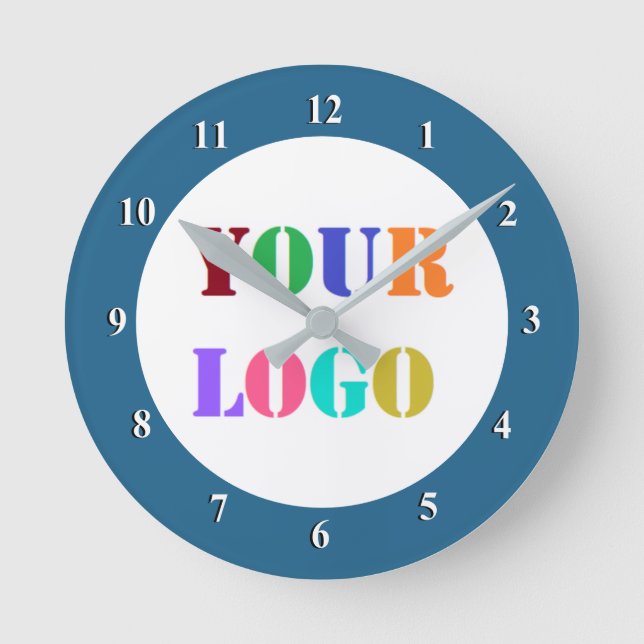Branded Promotional  Business Logo Clock Example (Front)
