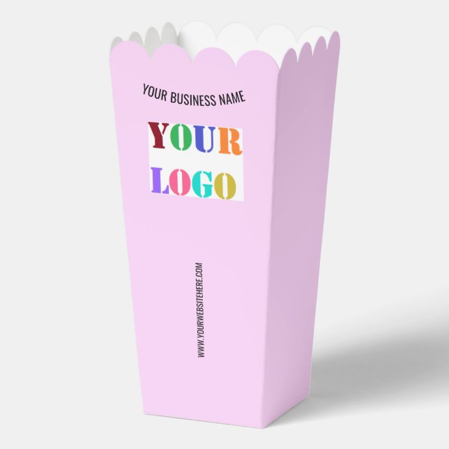 Branded Promotional Business Popcorn Boxes Example (Front)