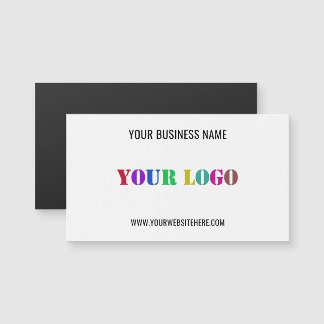 Branded Promotional Magnetic Business Card Example (Front/Back)