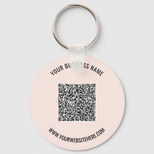 Branded Promotional Your QR Code Keychain Example