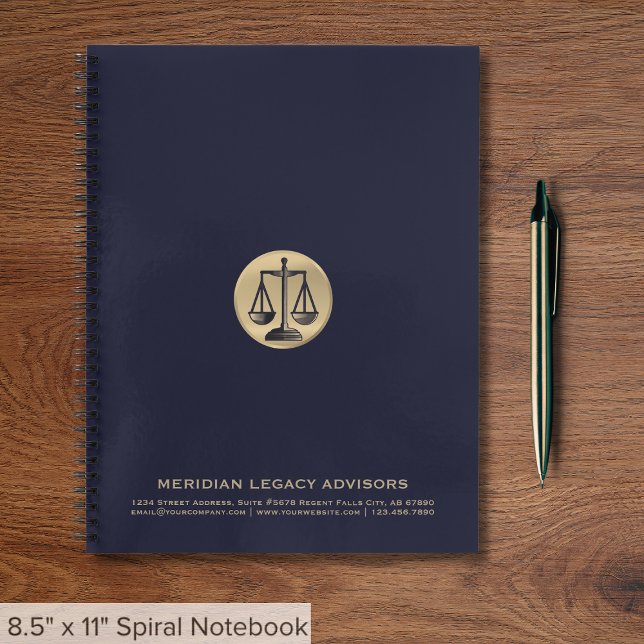 Branded Spiral Notebook for Law Firms (Creator Uploaded)