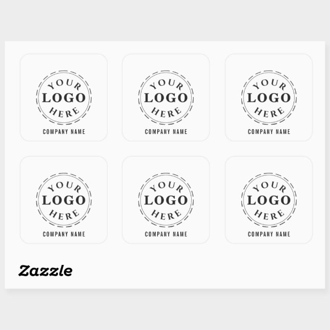 Branded Square Sticker – Customisable & Stylish (Sheet)