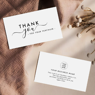 Branded Stylish Modern Thank You Business Inserts