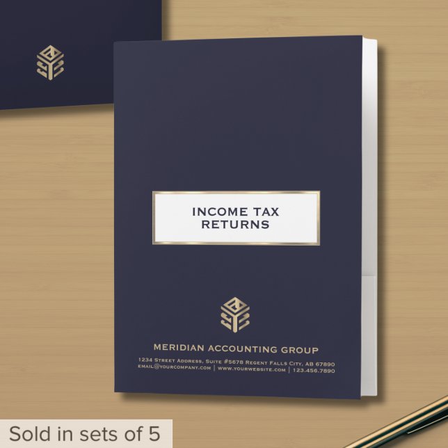 Branded Tax Folders for Clients