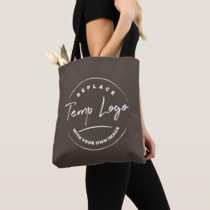 Branded with Your Corporate Logo, Dark Brown Tote Bag