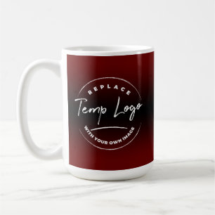 Branded with Your Corporate Logo, Red Ombre Coffee Mug
