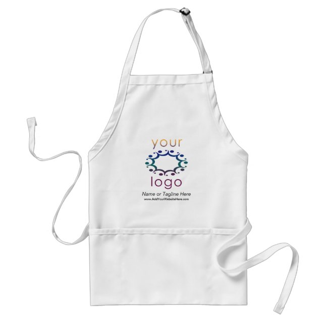 Branded with Your Logo and Details Customised Standard Apron (Front)