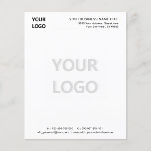 Branded Your Business Letterhead Example with Logo