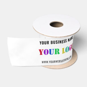 Branded Your Business Promotional Ribbon Template Satin Ribbon
