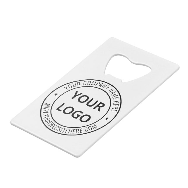 Branded Your Company Logo Bottle Opener Template (Front Angled)