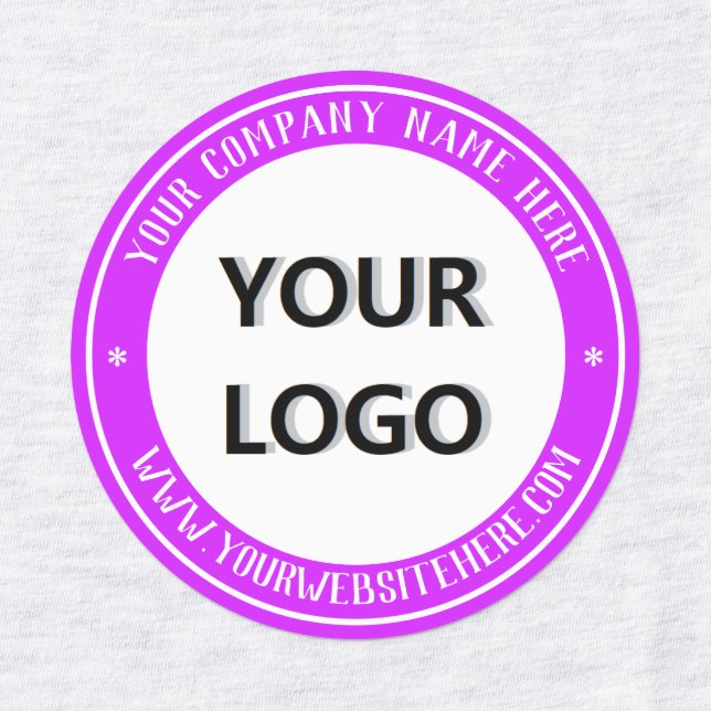 Branded Your Company Logo Product Labels Example (Design 4)