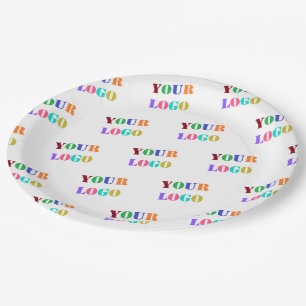Branded Your Logo Promotional Paper Plates Example