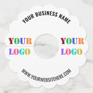 Branded Your Logo Text Promotional Wine Glass Tags