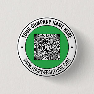 Branded Your Promotional Business QR Code Button