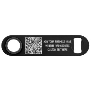 Branded Your QR Code Custom Text Bar Key Example