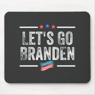 branden conservative, flag funny anti biden t-shir mouse mat