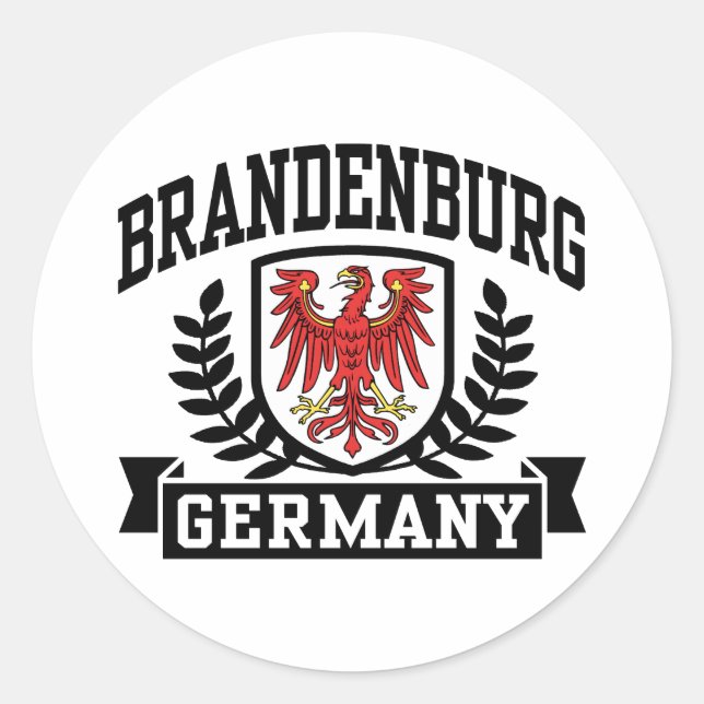 Brandenburg Classic Round Sticker (Front)