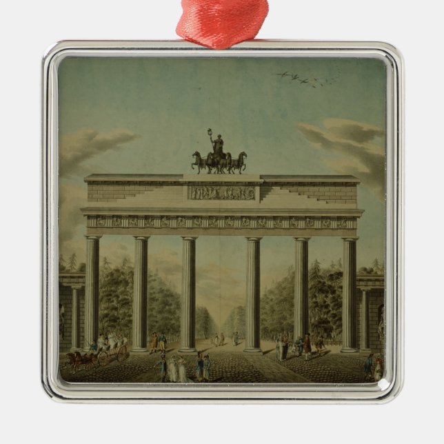 Brandenburg Gate, 1812 Metal Tree Decoration (Front)
