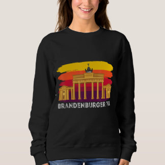 Brandenburg Gate At Pariser Platz In Berlin German Sweatshirt