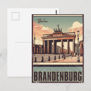 Brandenburg Gate -berlin gate, berlin Holiday trip Postcard
