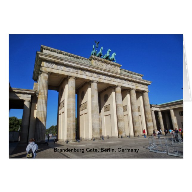 Brandenburg Gate, Berlin, Germany (Front Horizontal)