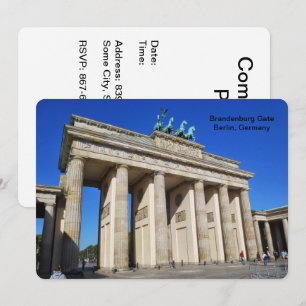 Brandenburg Gate, Berlin, Germany Invitation