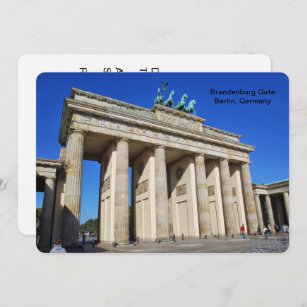 Brandenburg Gate, Berlin, Germany Invitation
