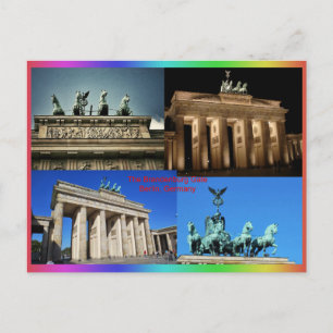 Brandenburg Gate, Berlin, Germany Montage Postcard