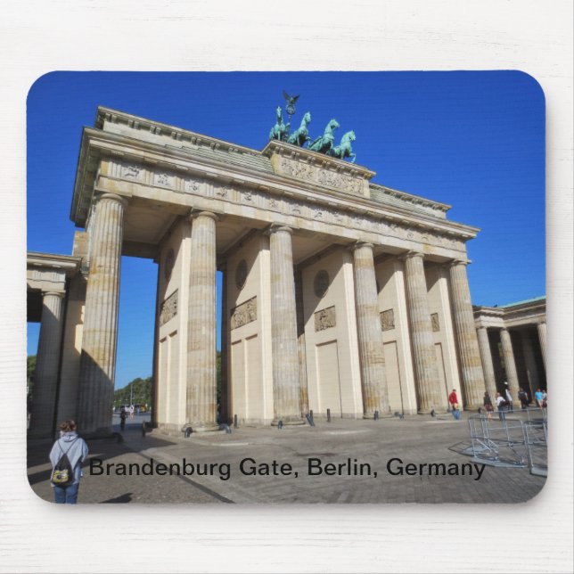 Brandenburg Gate, Berlin, Germany Mouse Mat (Front)