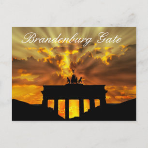 Brandenburg Gate, Berlin Germany Postcard