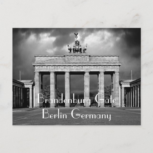 Brandenburg Gate Berlin Germany Postcard (Front)