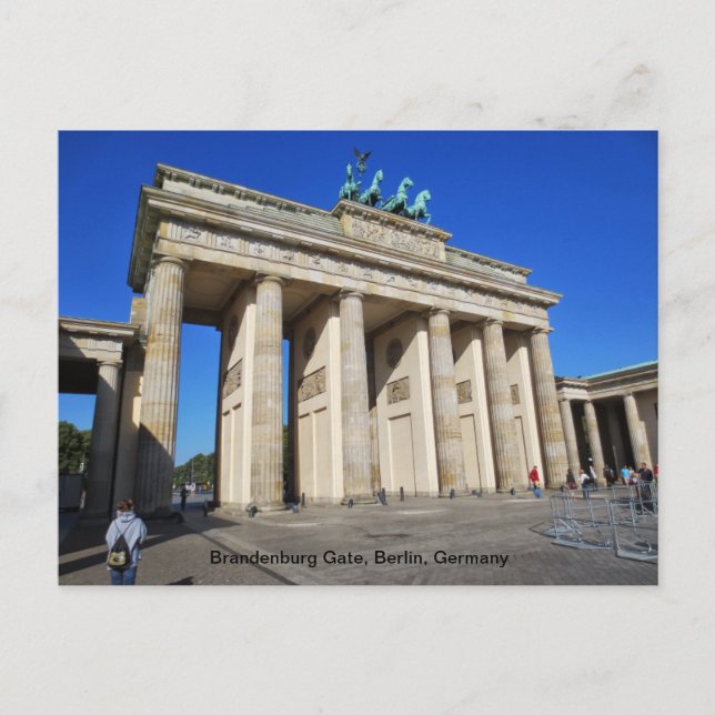 Brandenburg Gate, Berlin, Germany Postcard (Front)