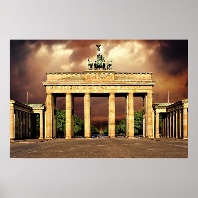 Brandenburg Gate Berlin Poster (Front)