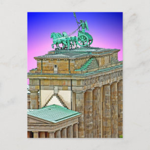 Brandenburg Gate Chariot, Berlin, Germany (bg8p2) Postcard