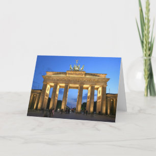 brandenburg gate evening card