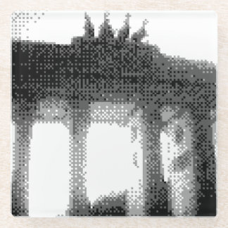 brandenburg gate glass coaster