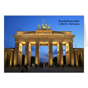 Brandenburg Gate in Berlin, Germany at Night