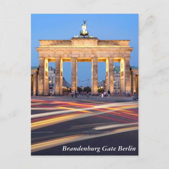 Brandenburg Gate in Berlin Postcard (Front)