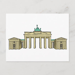 Brandenburg Gate in Berlin Postcard