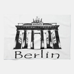 Brandenburg Gate in Berlin Tea Towel