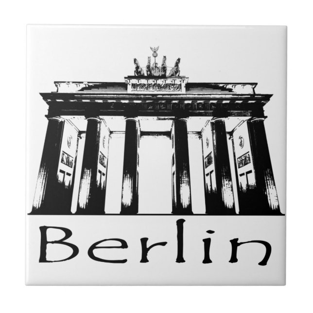 Brandenburg Gate in Berlin Tile (Front)