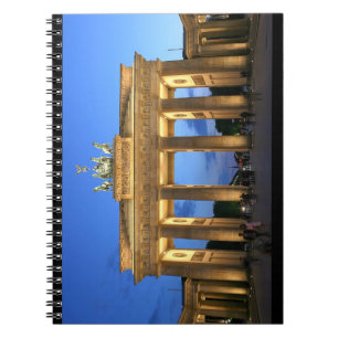 brandenburg gate night notebook