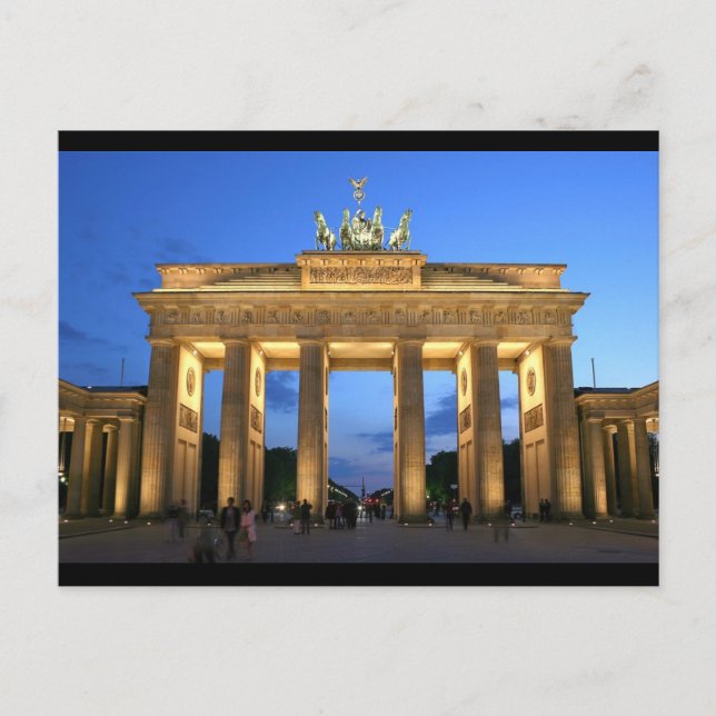 brandenburg gate night postcard (Front)