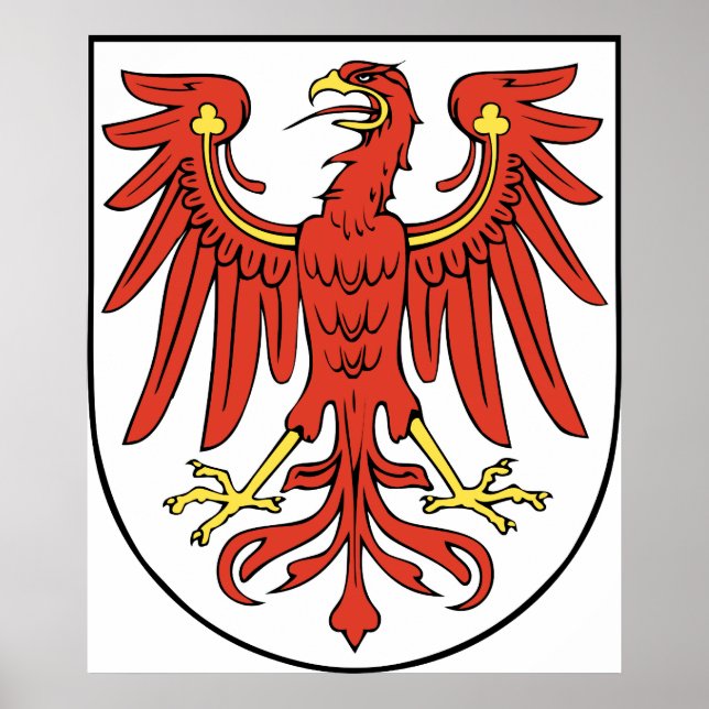 Brandenburg Official Coat of Arms Germany Symbol Poster (Front)