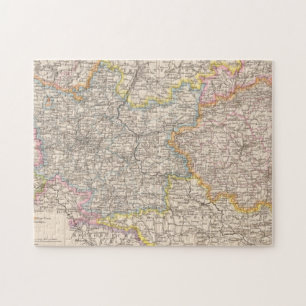 Brandenburg, Posen Atlas Map Jigsaw Puzzle