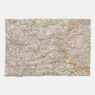 Brandenburg, Posen Atlas Map Tea Towel