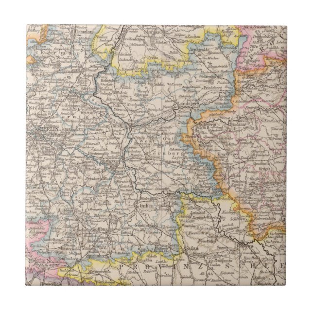 Brandenburg, Posen Atlas Map Tile (Front)